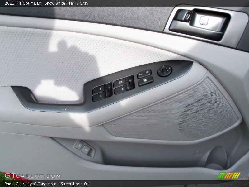 Snow White Pearl / Gray 2012 Kia Optima LX