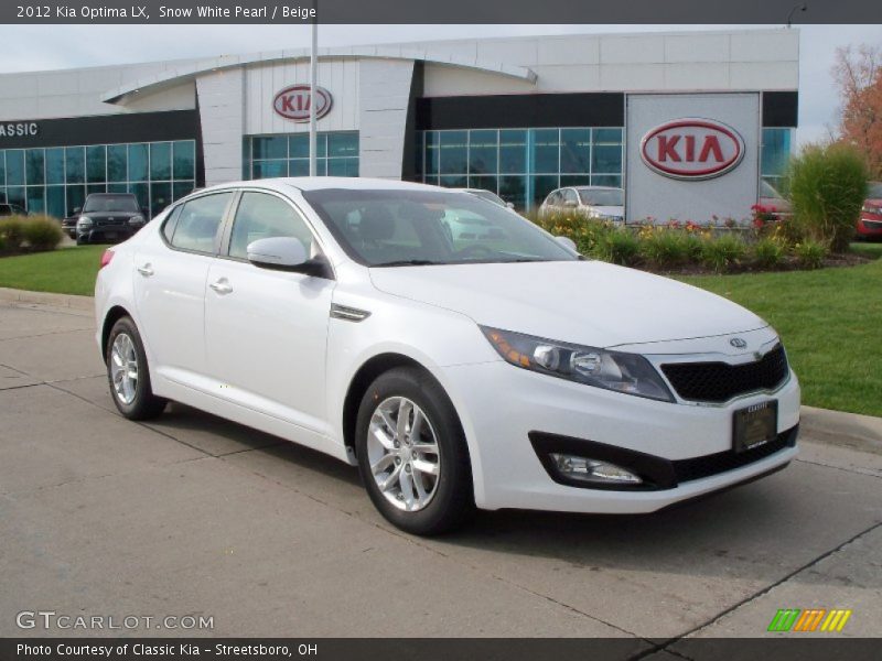  2012 Optima LX Snow White Pearl
