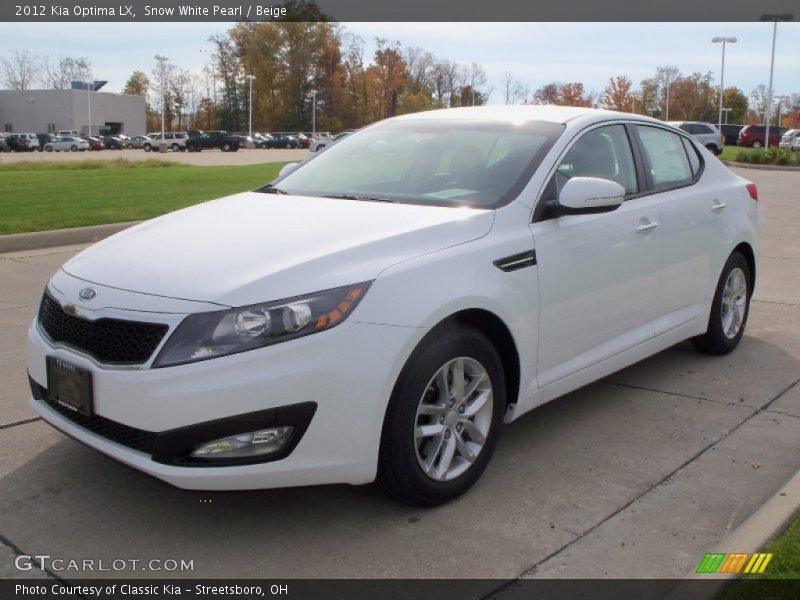  2012 Optima LX Snow White Pearl