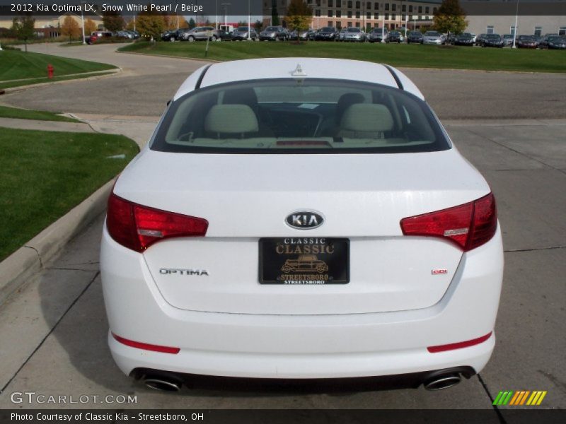 Snow White Pearl / Beige 2012 Kia Optima LX