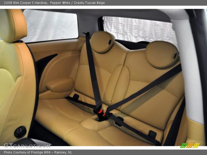 Pepper White / Gravity Tuscan Beige 2008 Mini Cooper S Hardtop
