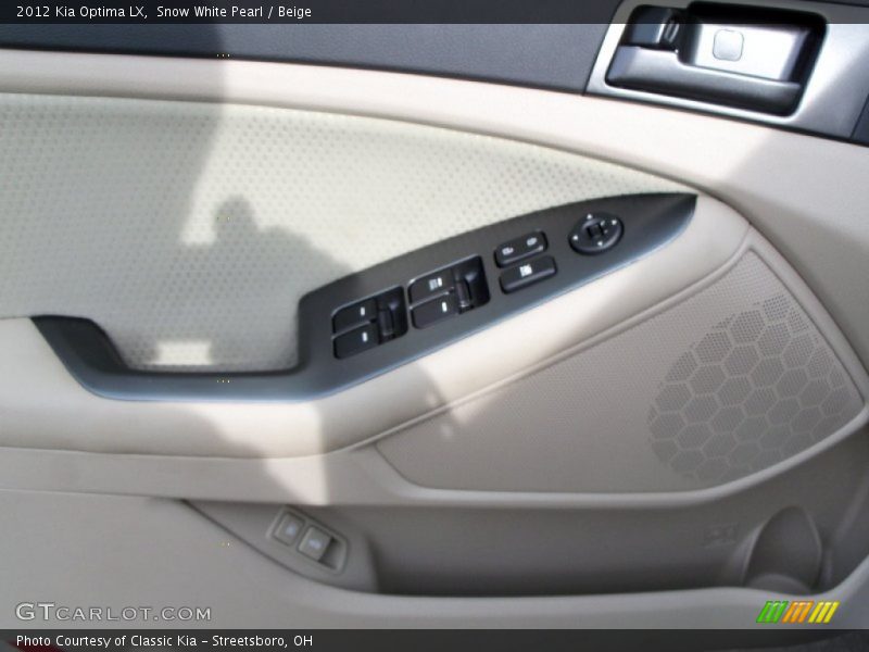 Snow White Pearl / Beige 2012 Kia Optima LX