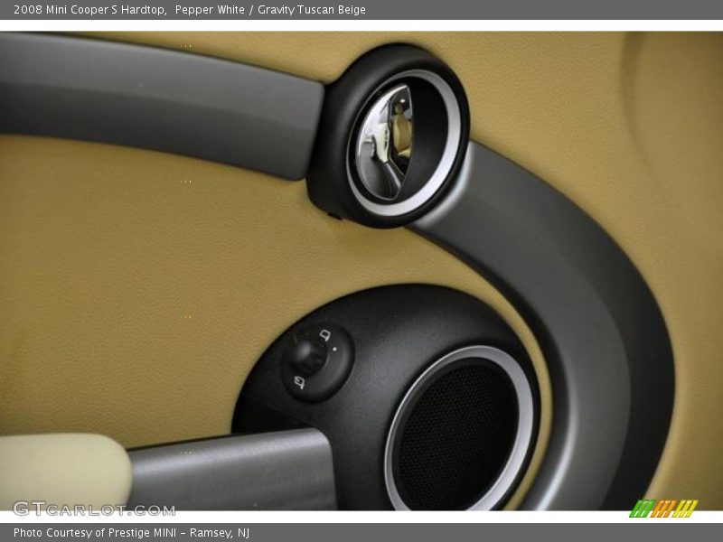 Pepper White / Gravity Tuscan Beige 2008 Mini Cooper S Hardtop