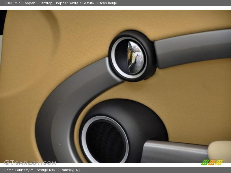 Pepper White / Gravity Tuscan Beige 2008 Mini Cooper S Hardtop
