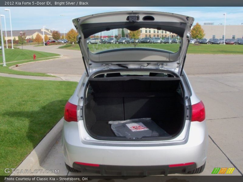 Bright Silver / Black 2012 Kia Forte 5-Door EX