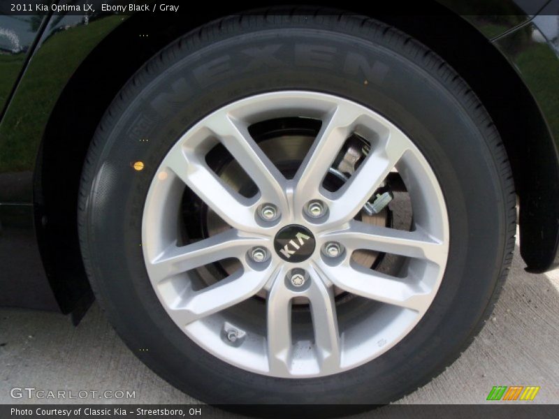 Ebony Black / Gray 2011 Kia Optima LX