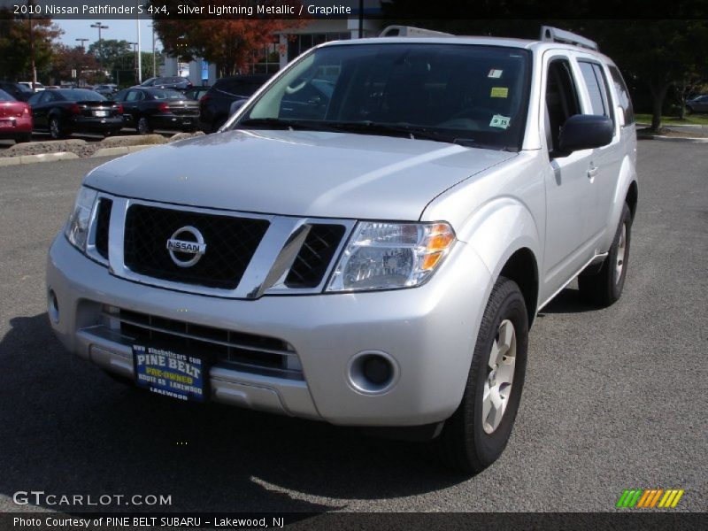 Silver Lightning Metallic / Graphite 2010 Nissan Pathfinder S 4x4