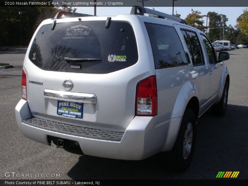Silver Lightning Metallic / Graphite 2010 Nissan Pathfinder S 4x4