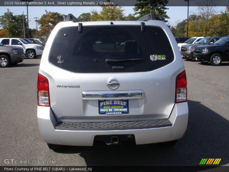 Silver Lightning Metallic / Graphite 2010 Nissan Pathfinder S 4x4