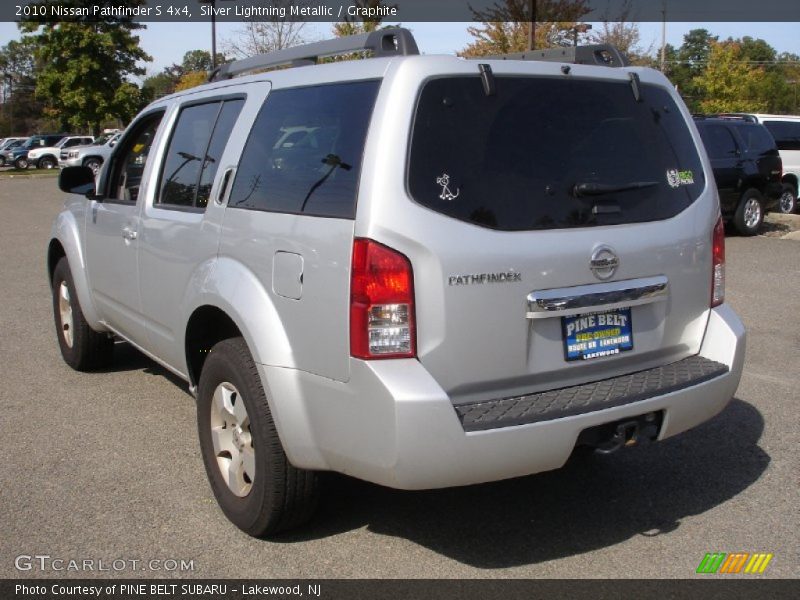 Silver Lightning Metallic / Graphite 2010 Nissan Pathfinder S 4x4