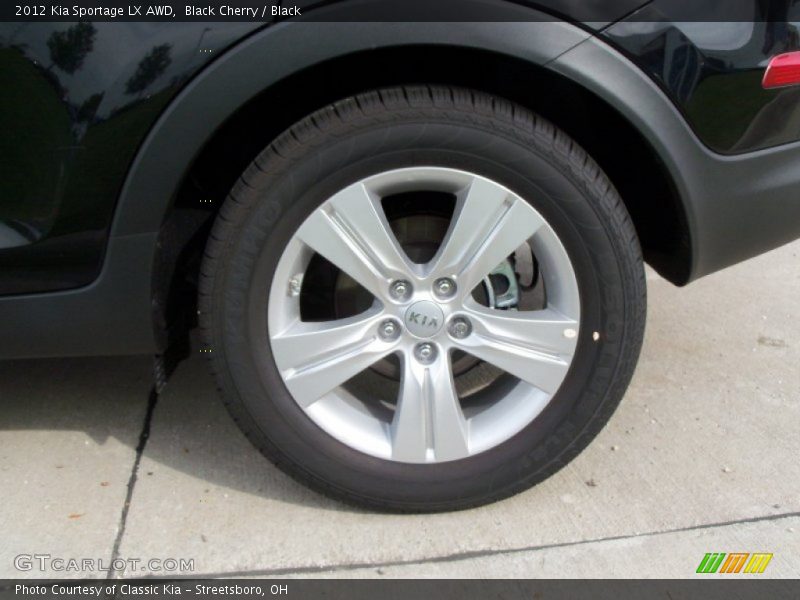 Black Cherry / Black 2012 Kia Sportage LX AWD