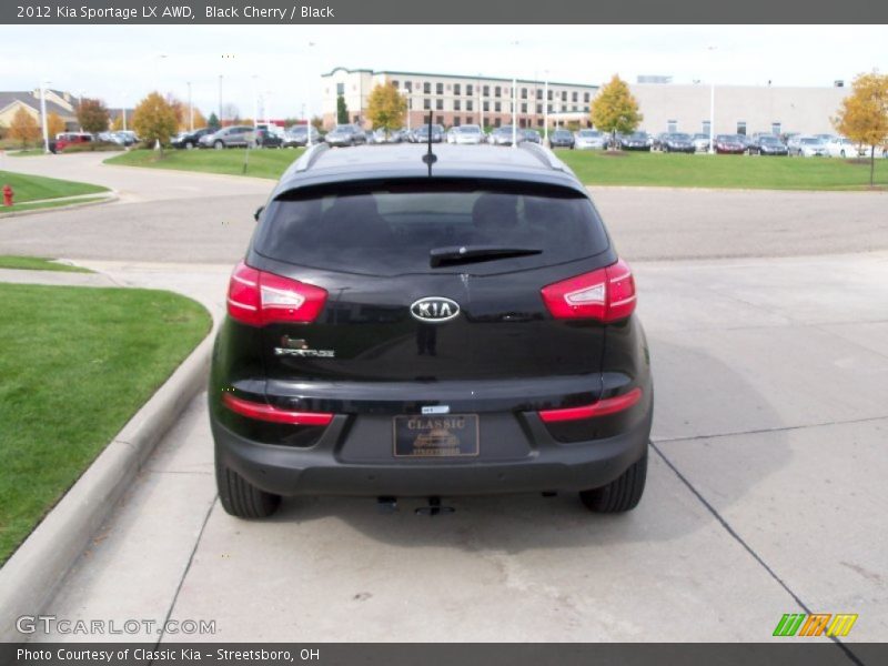 Black Cherry / Black 2012 Kia Sportage LX AWD