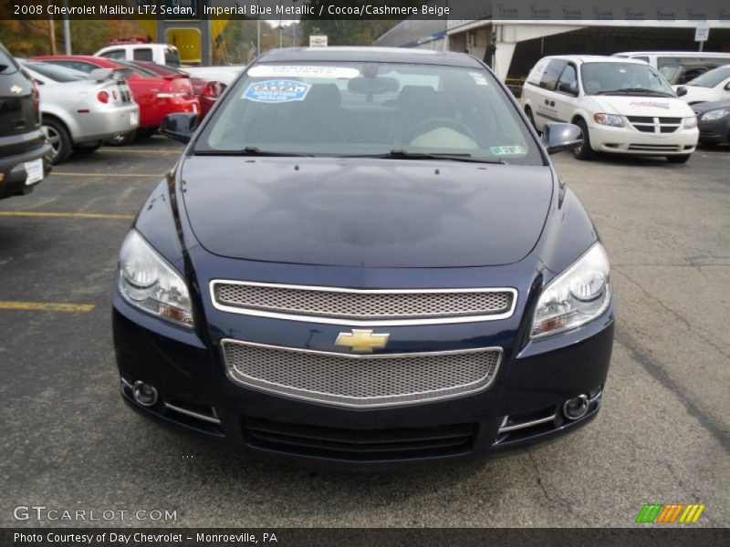 Imperial Blue Metallic / Cocoa/Cashmere Beige 2008 Chevrolet Malibu LTZ Sedan