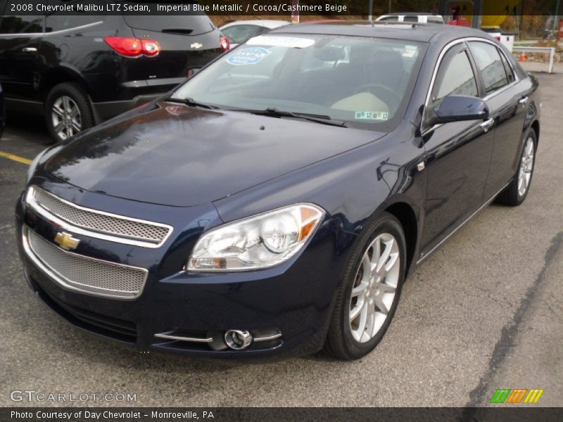 Imperial Blue Metallic / Cocoa/Cashmere Beige 2008 Chevrolet Malibu LTZ Sedan