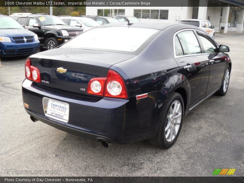 Imperial Blue Metallic / Cocoa/Cashmere Beige 2008 Chevrolet Malibu LTZ Sedan