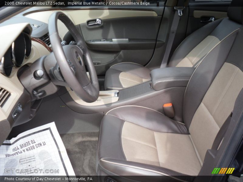 Imperial Blue Metallic / Cocoa/Cashmere Beige 2008 Chevrolet Malibu LTZ Sedan
