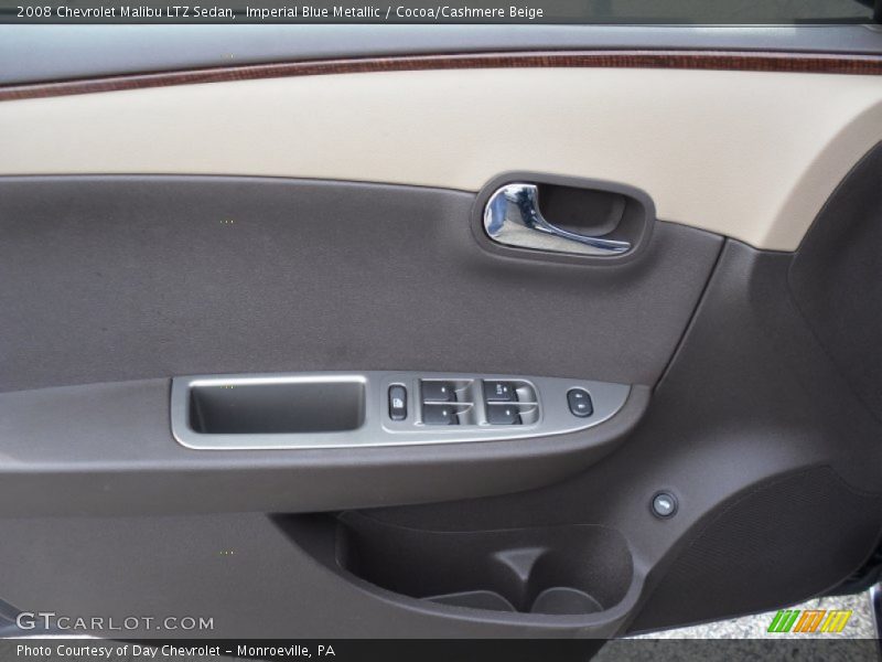Imperial Blue Metallic / Cocoa/Cashmere Beige 2008 Chevrolet Malibu LTZ Sedan