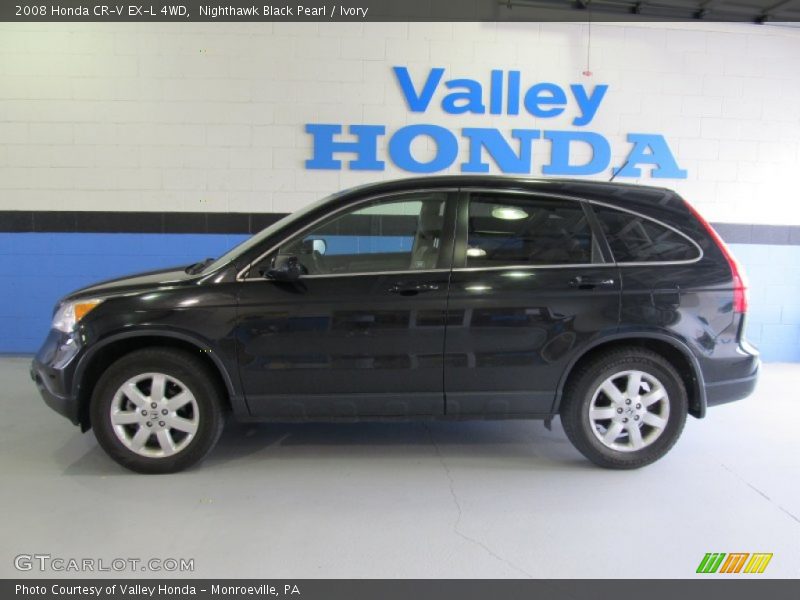 Nighthawk Black Pearl / Ivory 2008 Honda CR-V EX-L 4WD