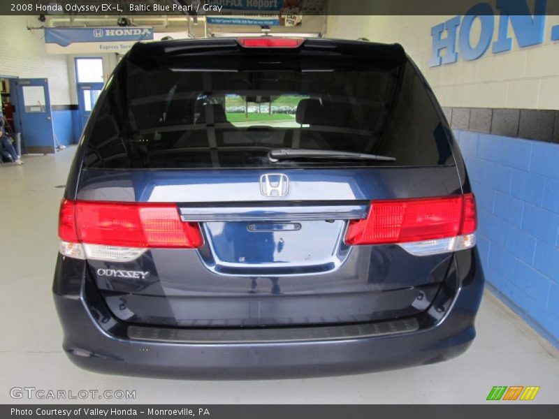 Baltic Blue Pearl / Gray 2008 Honda Odyssey EX-L