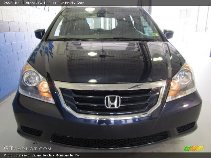 Baltic Blue Pearl / Gray 2008 Honda Odyssey EX-L