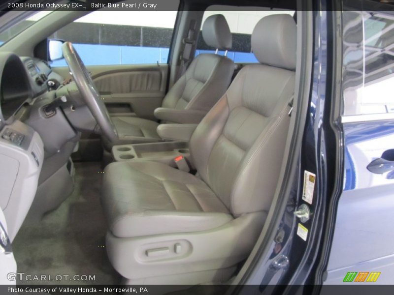 Baltic Blue Pearl / Gray 2008 Honda Odyssey EX-L