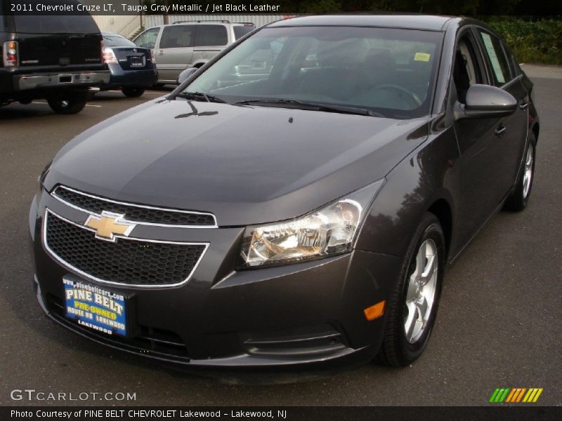 Taupe Gray Metallic / Jet Black Leather 2011 Chevrolet Cruze LT
