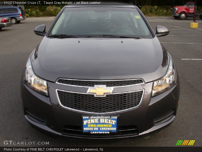 Taupe Gray Metallic / Jet Black Leather 2011 Chevrolet Cruze LT