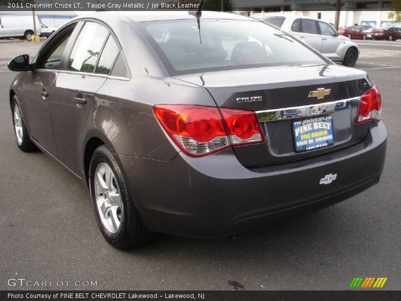 Taupe Gray Metallic / Jet Black Leather 2011 Chevrolet Cruze LT