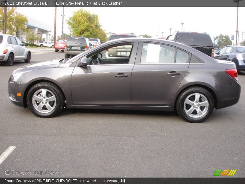 Taupe Gray Metallic / Jet Black Leather 2011 Chevrolet Cruze LT