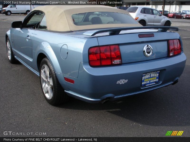 Windveil Blue Metallic / Light Parchment 2006 Ford Mustang GT Premium Convertible