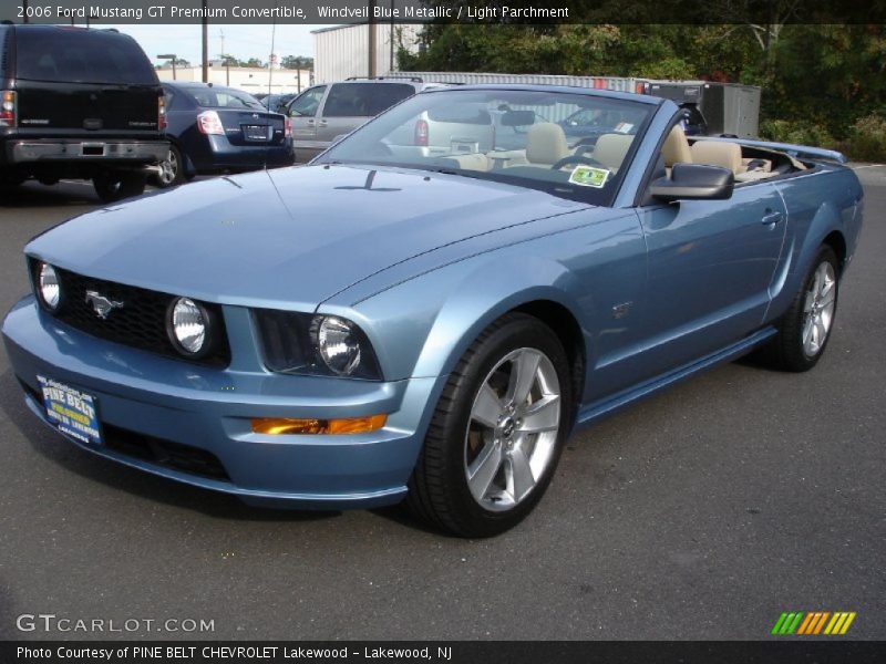 Windveil Blue Metallic / Light Parchment 2006 Ford Mustang GT Premium Convertible