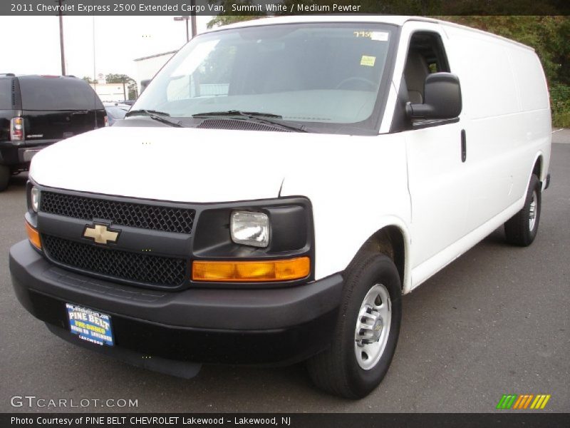 Summit White / Medium Pewter 2011 Chevrolet Express 2500 Extended Cargo Van