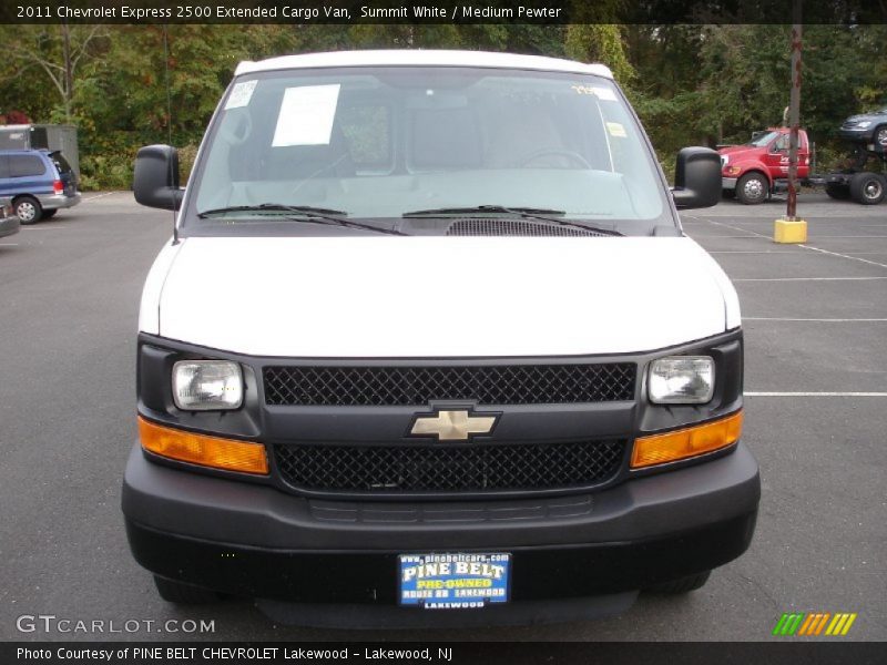 Summit White / Medium Pewter 2011 Chevrolet Express 2500 Extended Cargo Van