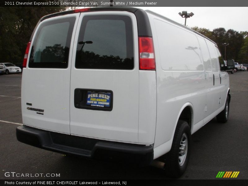 Summit White / Medium Pewter 2011 Chevrolet Express 2500 Extended Cargo Van