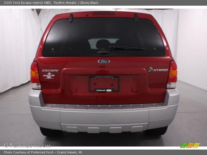 Redfire Metallic / Ebony Black 2005 Ford Escape Hybrid 4WD
