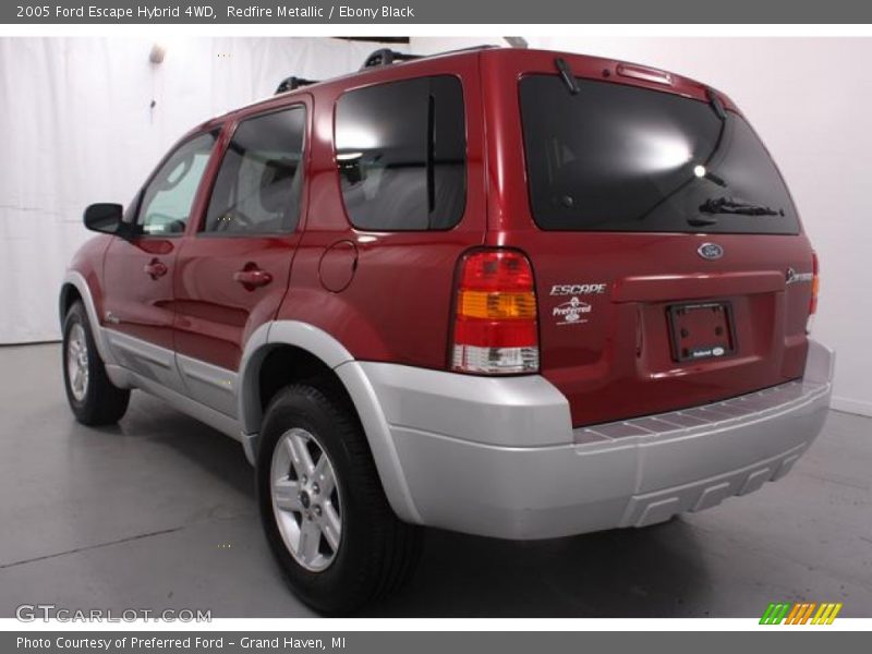 Redfire Metallic / Ebony Black 2005 Ford Escape Hybrid 4WD