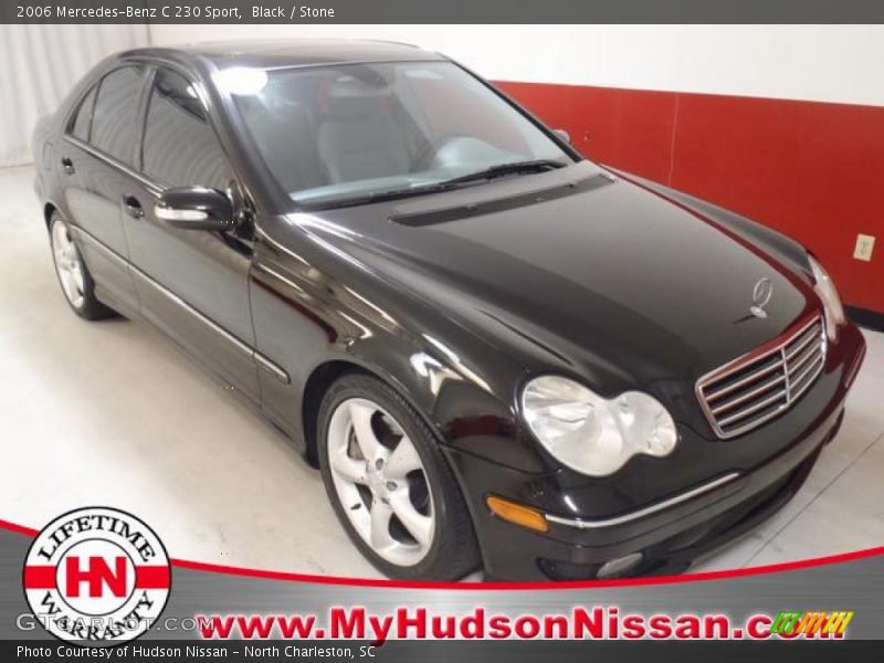 Black / Stone 2006 Mercedes-Benz C 230 Sport