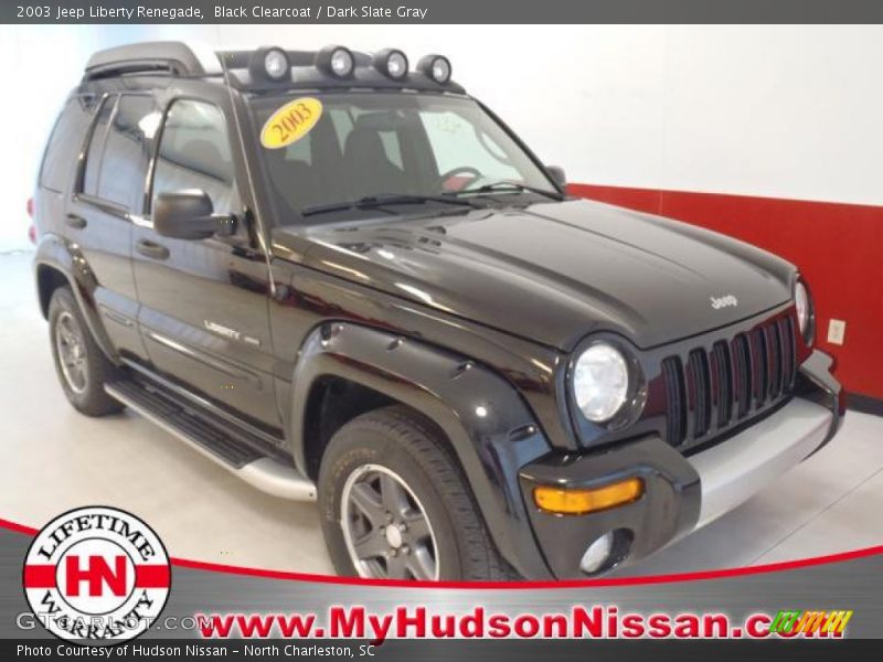 Black Clearcoat / Dark Slate Gray 2003 Jeep Liberty Renegade