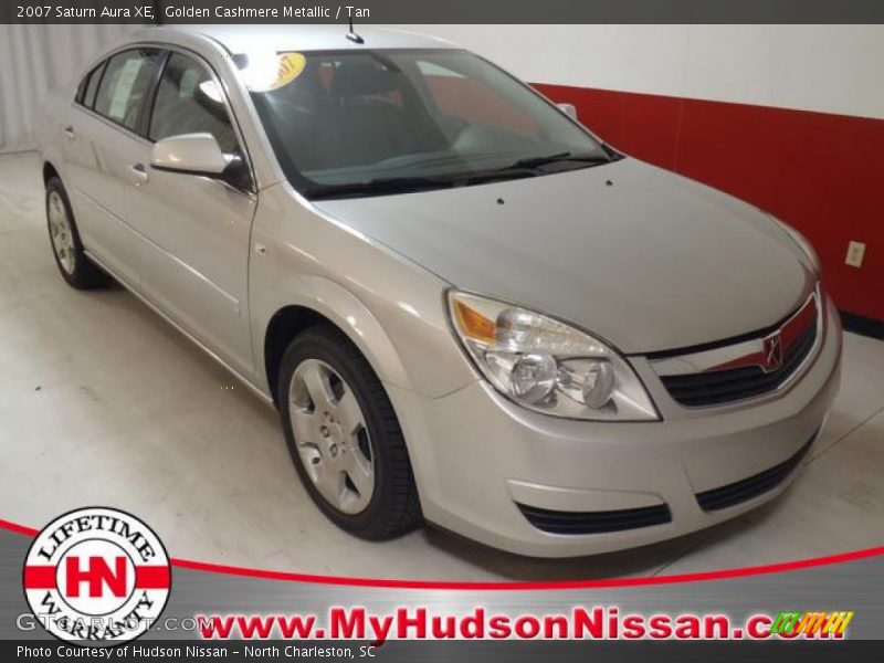 Golden Cashmere Metallic / Tan 2007 Saturn Aura XE