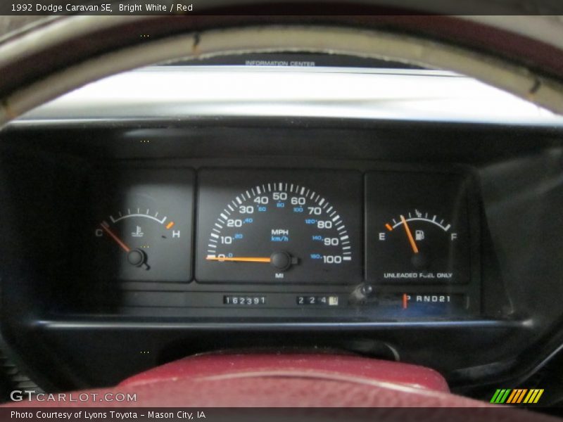  1992 Caravan SE SE Gauges