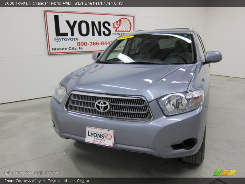 Wave Line Pearl / Ash Gray 2008 Toyota Highlander Hybrid 4WD