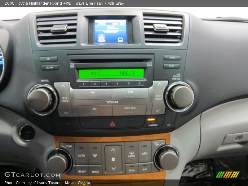 Wave Line Pearl / Ash Gray 2008 Toyota Highlander Hybrid 4WD