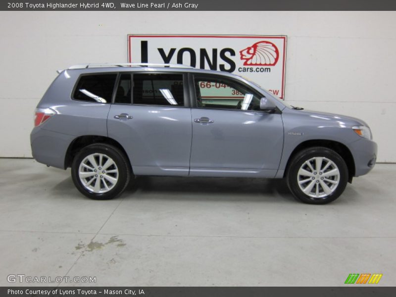 Wave Line Pearl / Ash Gray 2008 Toyota Highlander Hybrid 4WD