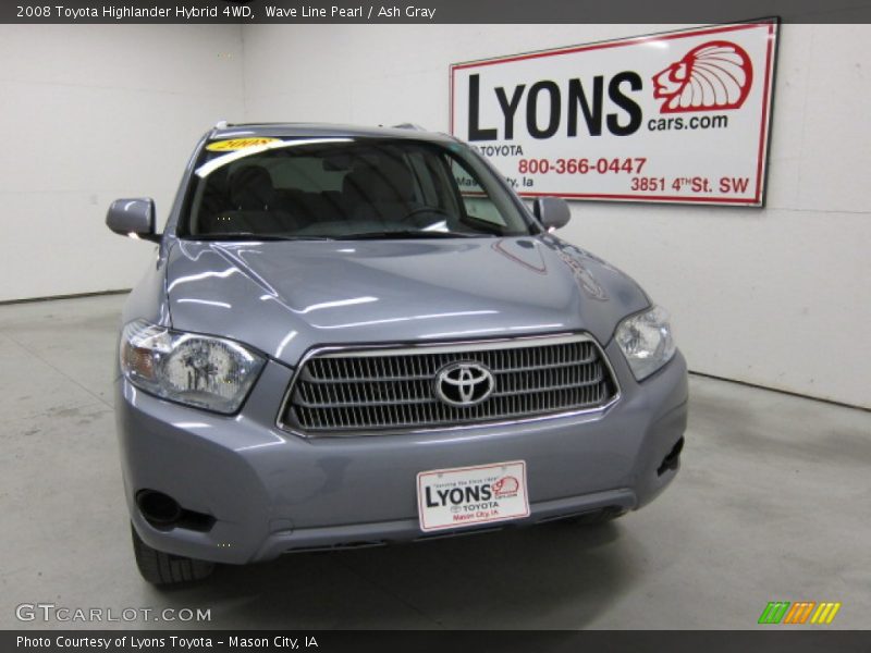 Wave Line Pearl / Ash Gray 2008 Toyota Highlander Hybrid 4WD