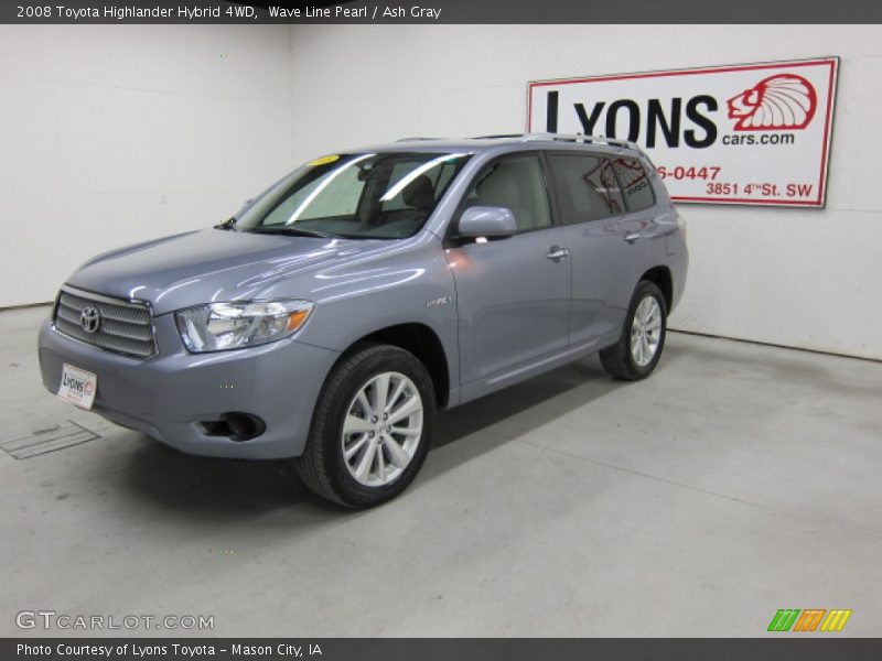 Wave Line Pearl / Ash Gray 2008 Toyota Highlander Hybrid 4WD
