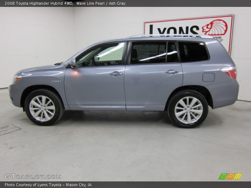 Wave Line Pearl / Ash Gray 2008 Toyota Highlander Hybrid 4WD