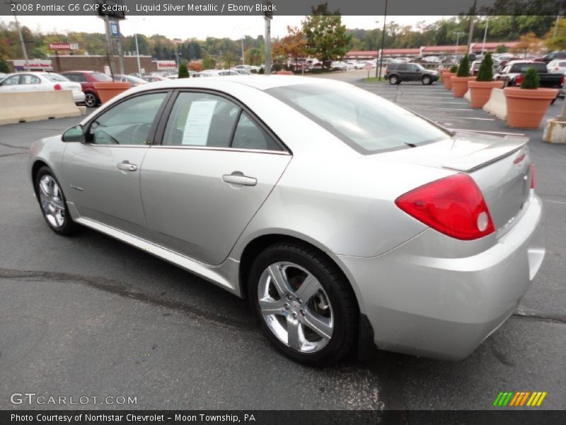 Liquid Silver Metallic / Ebony Black 2008 Pontiac G6 GXP Sedan