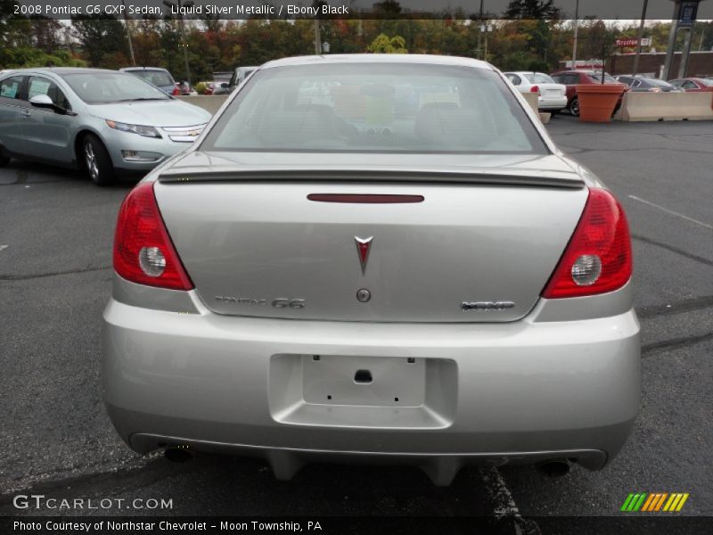 Liquid Silver Metallic / Ebony Black 2008 Pontiac G6 GXP Sedan