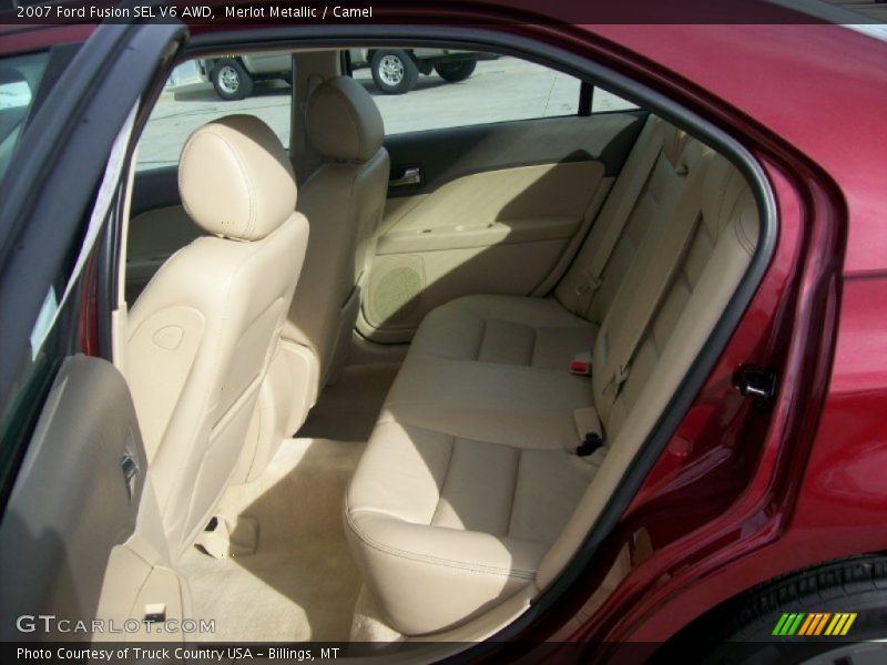 Merlot Metallic / Camel 2007 Ford Fusion SEL V6 AWD