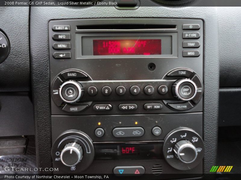 Liquid Silver Metallic / Ebony Black 2008 Pontiac G6 GXP Sedan